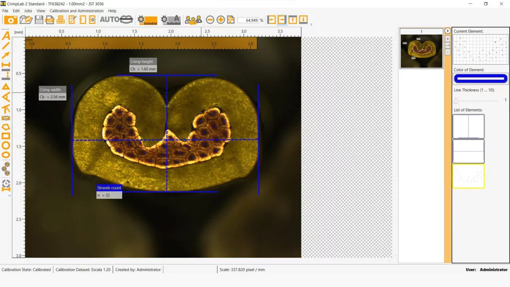 Análises micrográficas da cravação